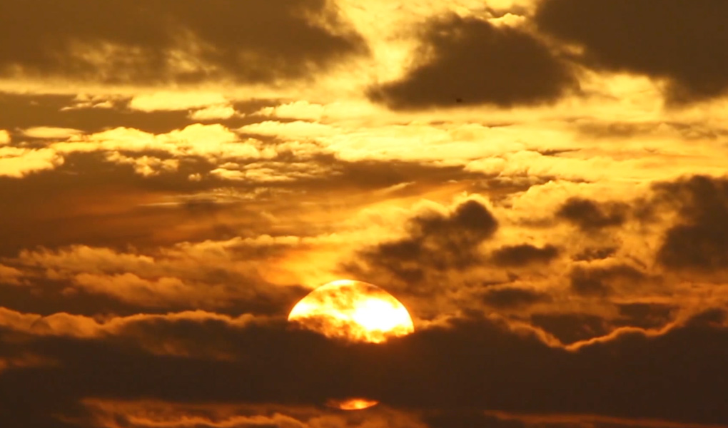 Levée de soleil sur Abadiania